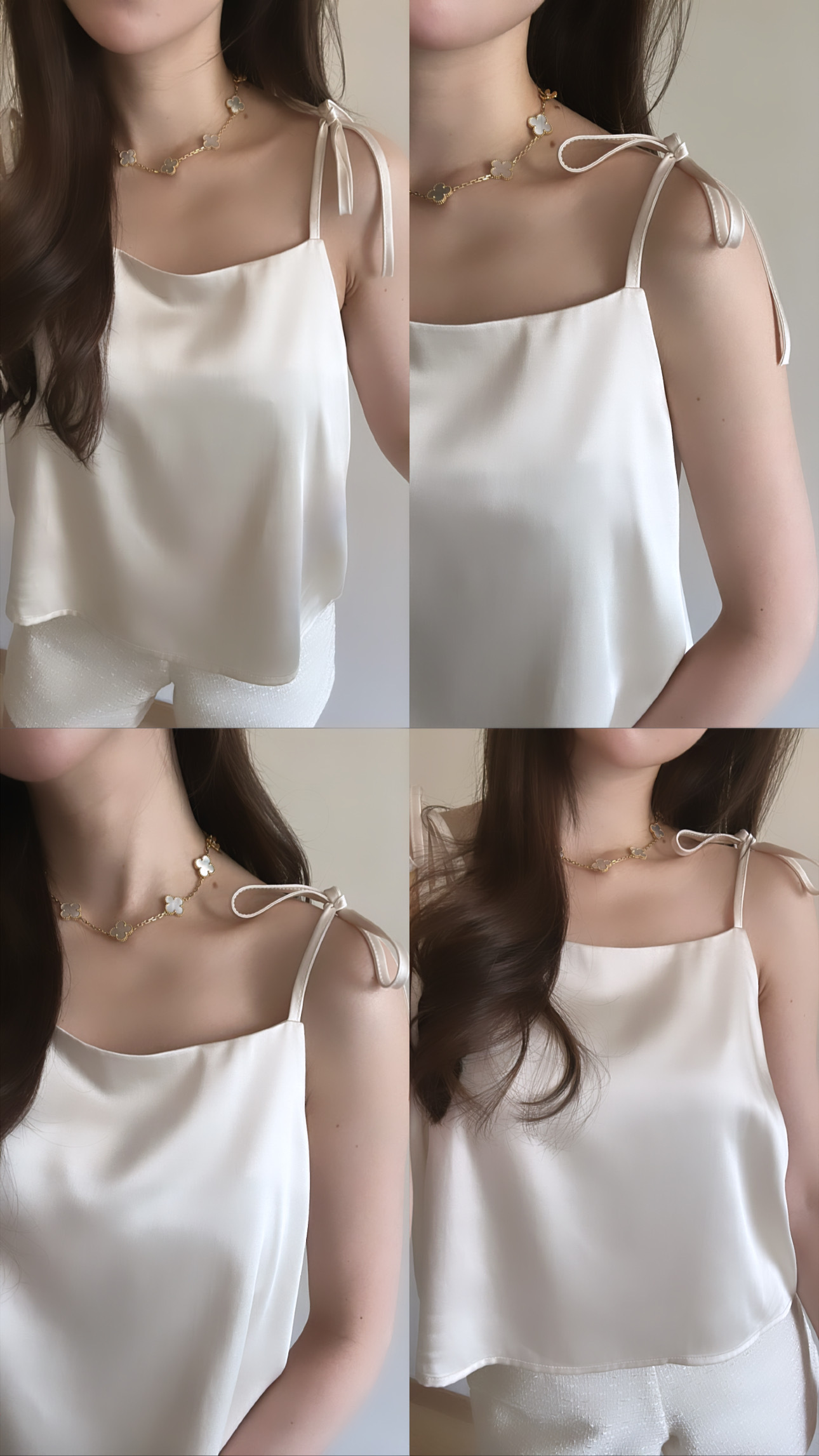 TheSand 自家製Ribbon Silky vest