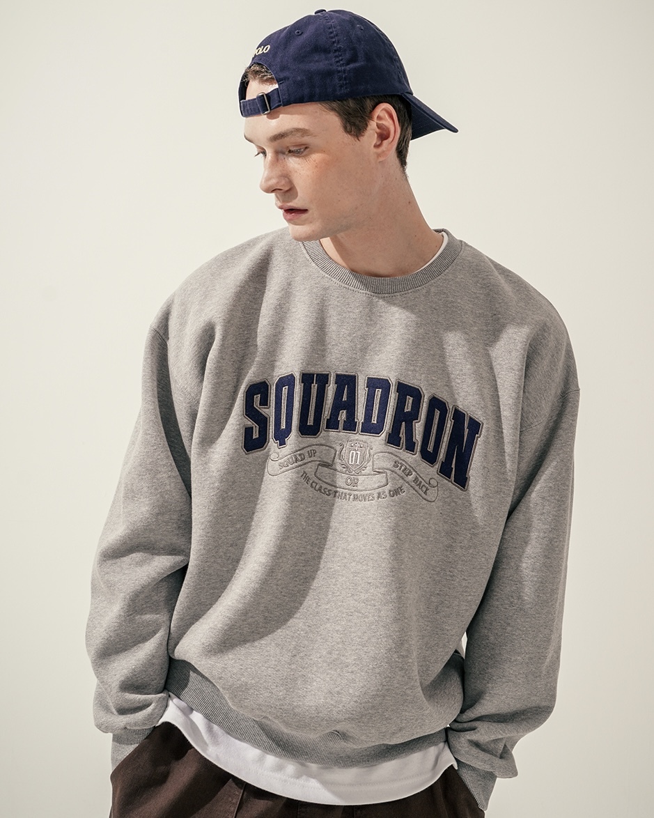 <預購> 韓國TWN 電繡UNITON高磅刷毛大學T