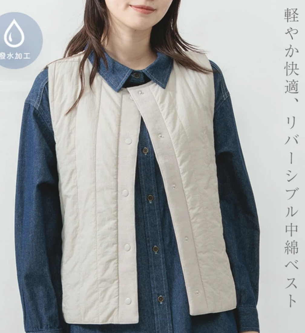 ｛預訂款｝撥水保暖雙面穿背心外套（4色入）【日本直送】