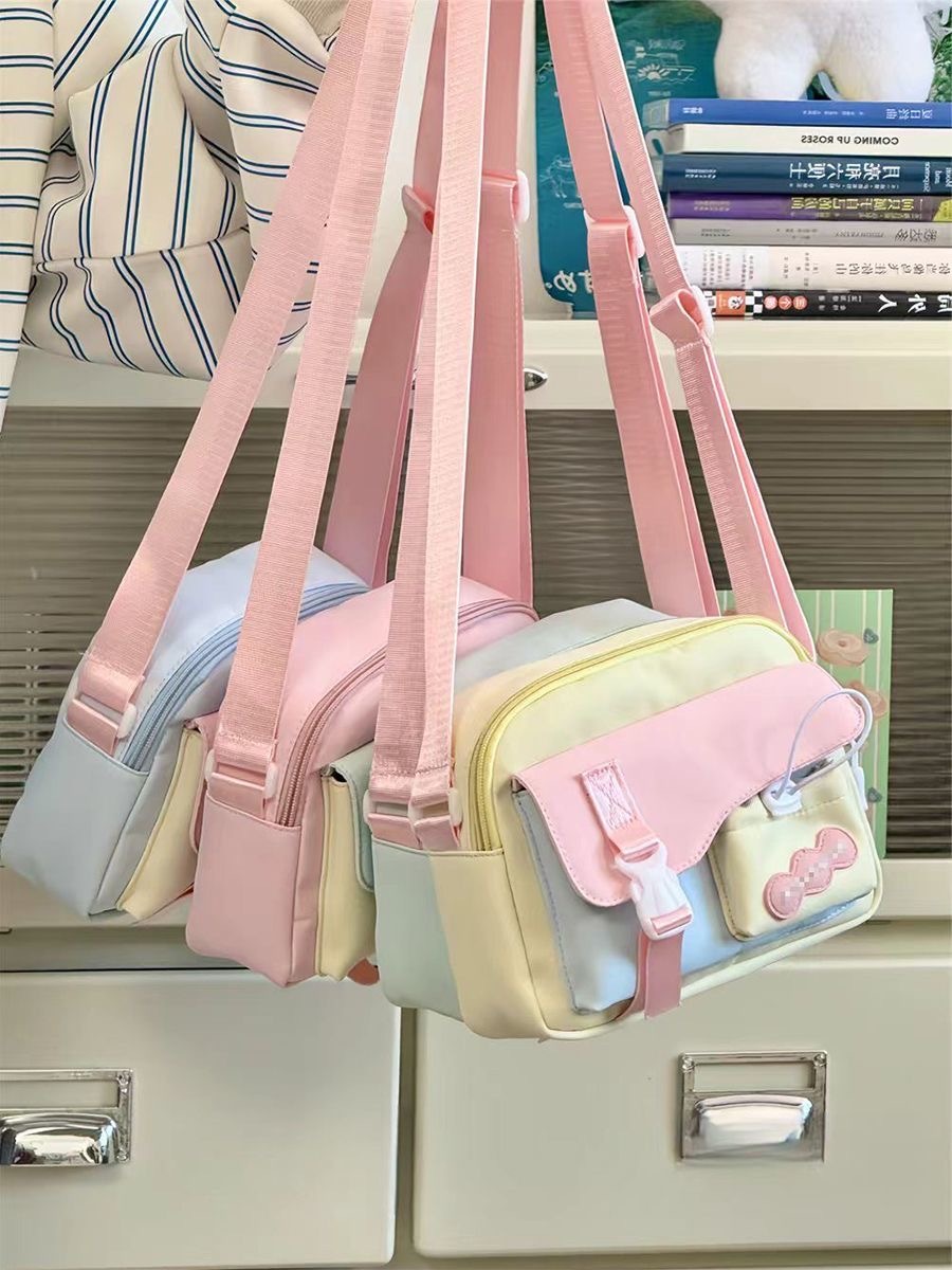 日系甜美 网红小清新 斜挎包 （蓝色）