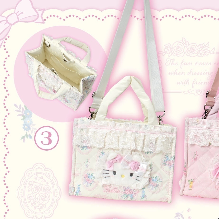 日本 Sanrio 花花洋娃娃造型系列 2用手提袋  (花嫁)