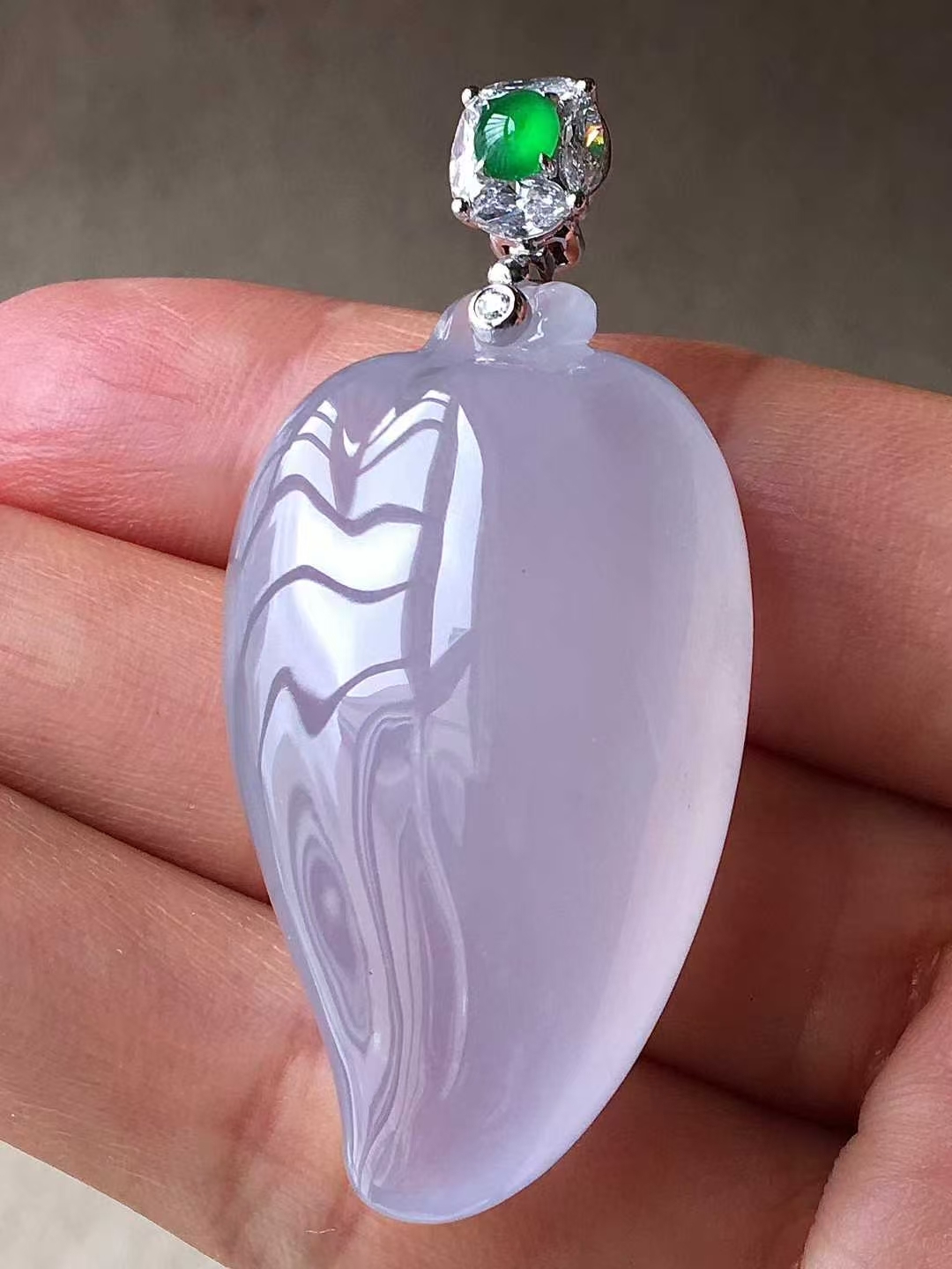 9105555 翡翠高冰福瓜吊墜