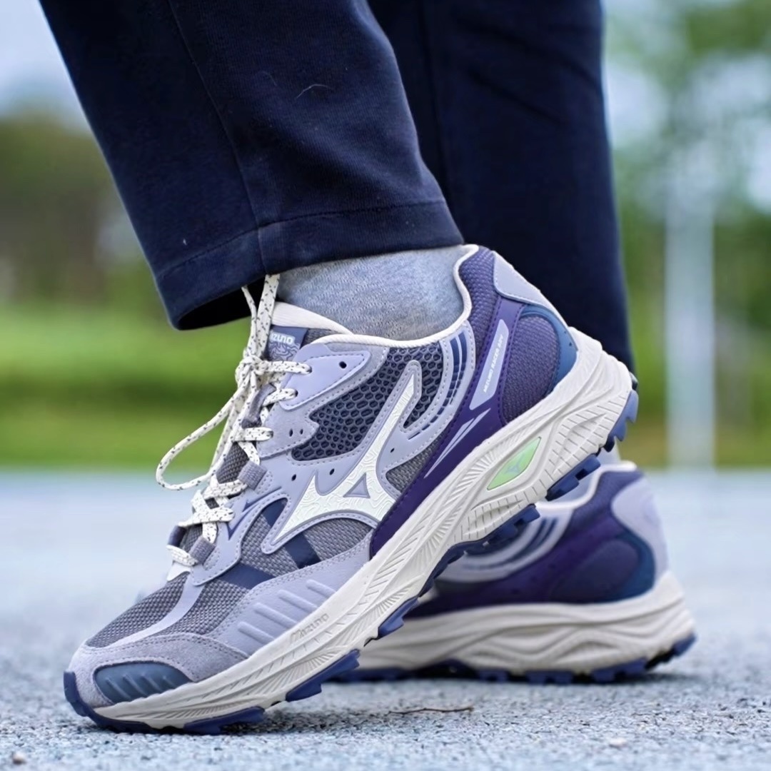 MIZUNO 美津濃 Racer ADV Grey Purple 山系 戶外 機能 透氣 休閒鞋 慢跑鞋 紫雲霧灰 D1GH241211