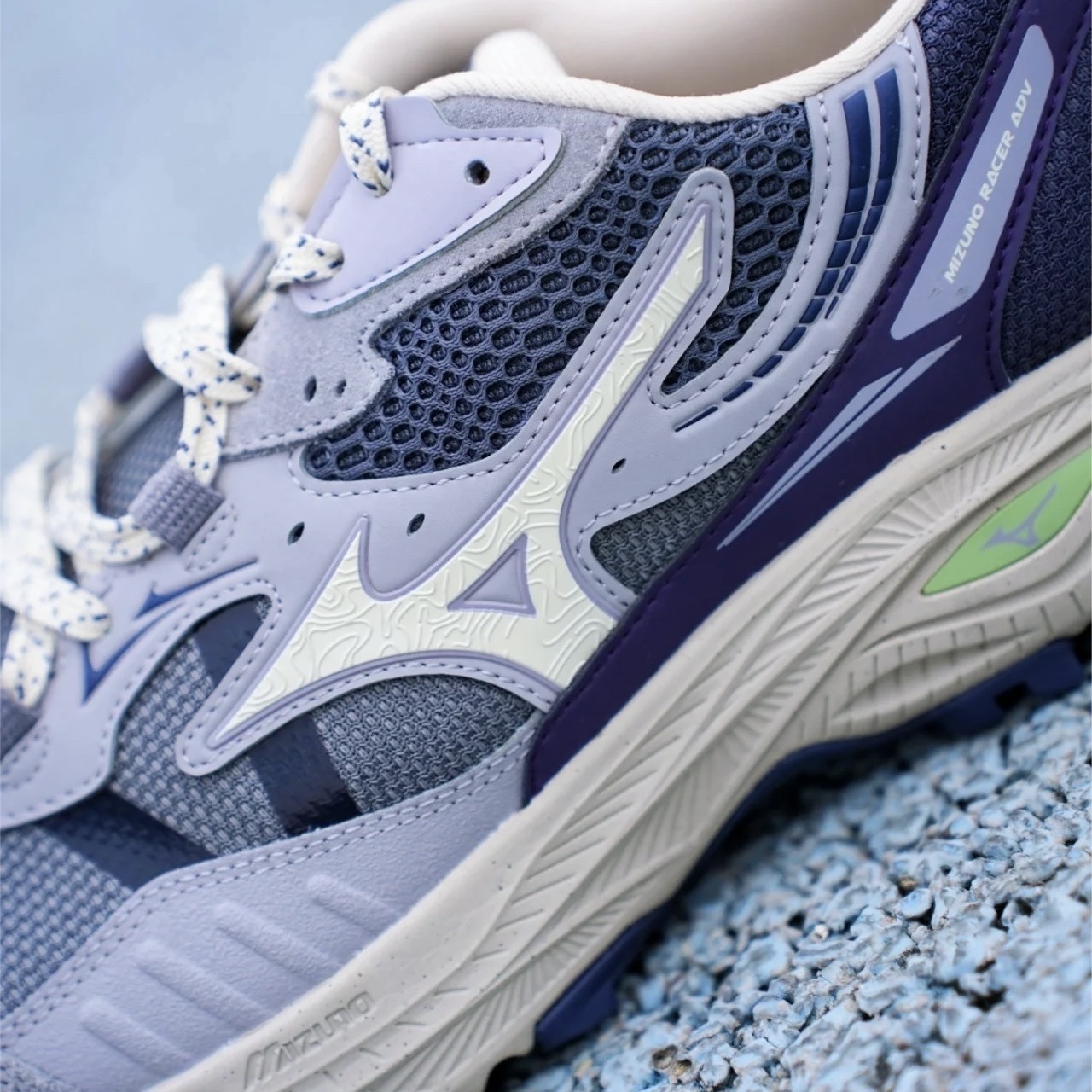 MIZUNO 美津濃 Racer ADV Grey Purple 山系 戶外 機能 透氣 休閒鞋 慢跑鞋 紫雲霧灰 D1GH241211