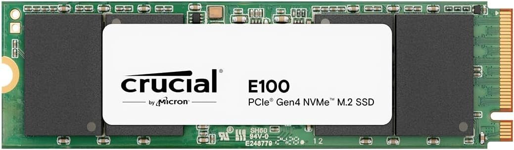 Crucial E100 1TB M.2 NVMe PCIe Gen4 SSD
