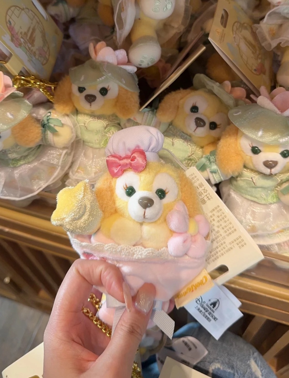 Disney 達菲家族 迷你花束 吊飾