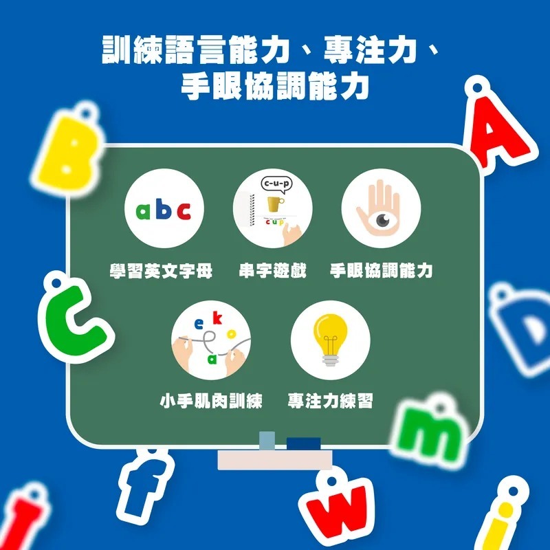 Curios®️英文串字穿繩教具