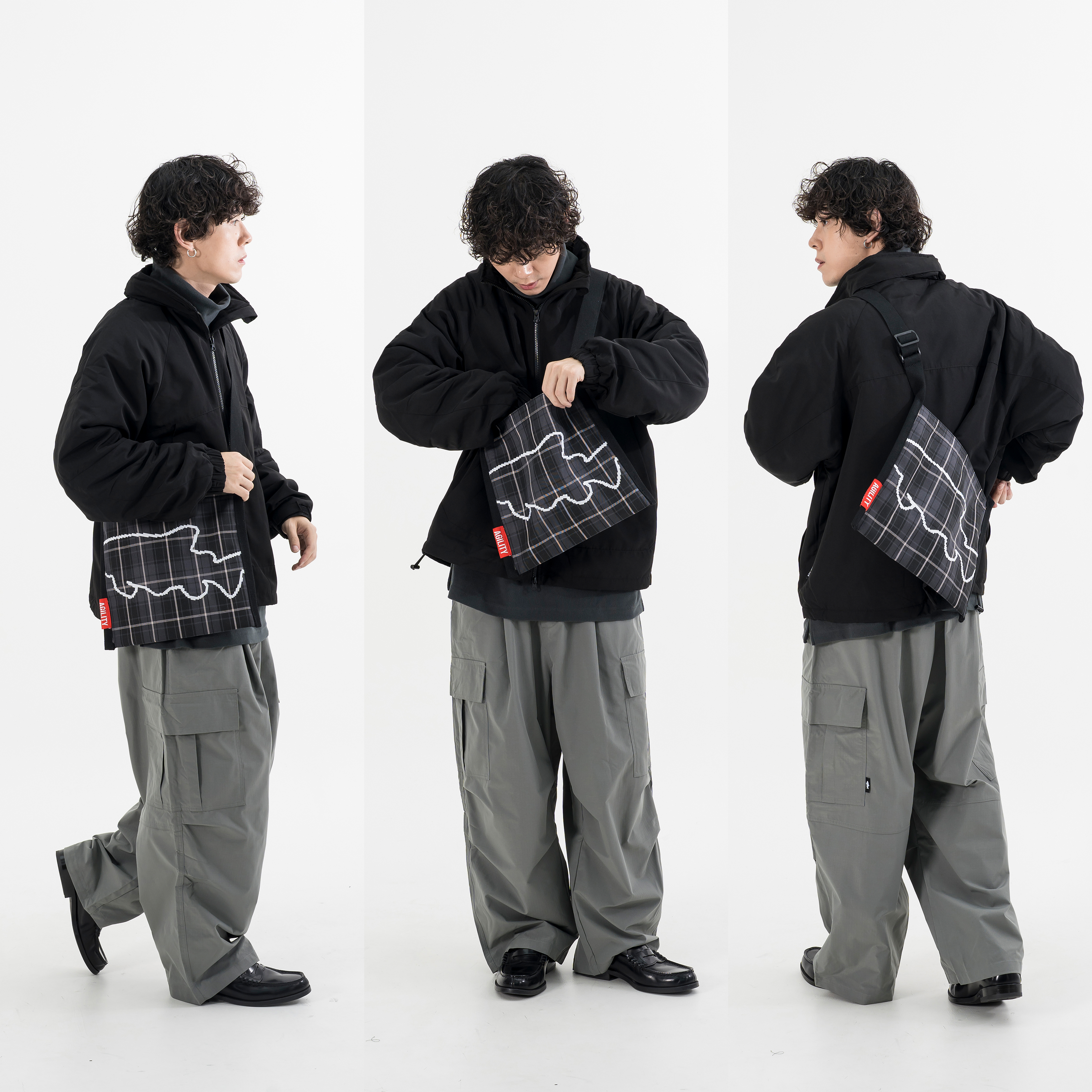 AGILITY Crossbody Canvas Bag / Shadow 限量販售 帆布包 [B-SS]