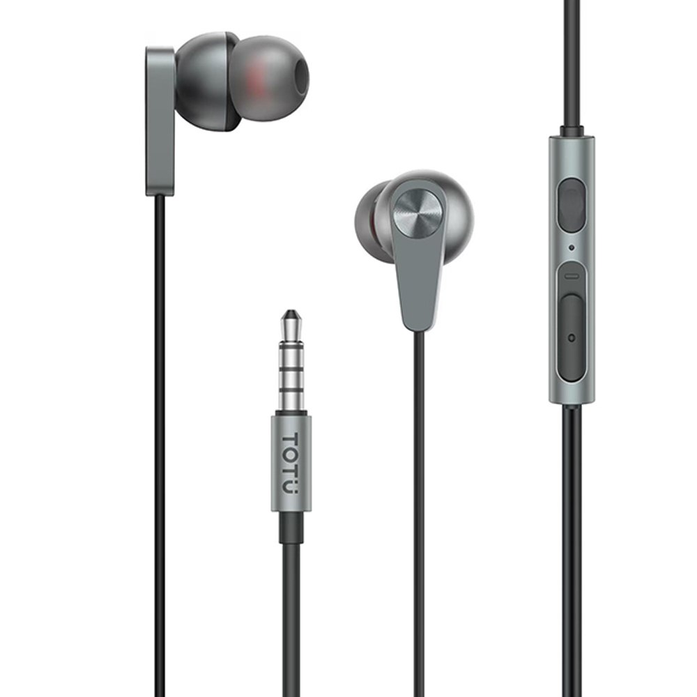 TOTU 拓途 3.5mm入耳式線控耳機 通話聽歌高清麥克風 可替換耳帽 HighFi系列 1.2M