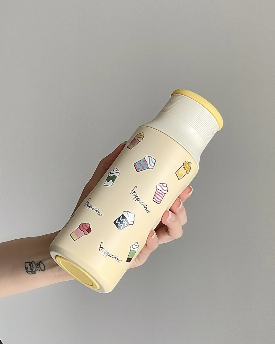 Starbucks 星巴克 星冰樂派對系列 變色保溫杯 遇陽光可變色 485ml