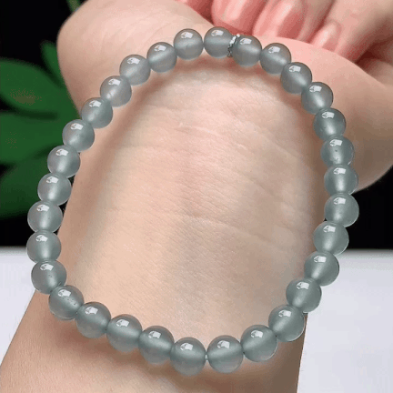 91035 翡翠冰藍水手串 (5.6mm直徑)