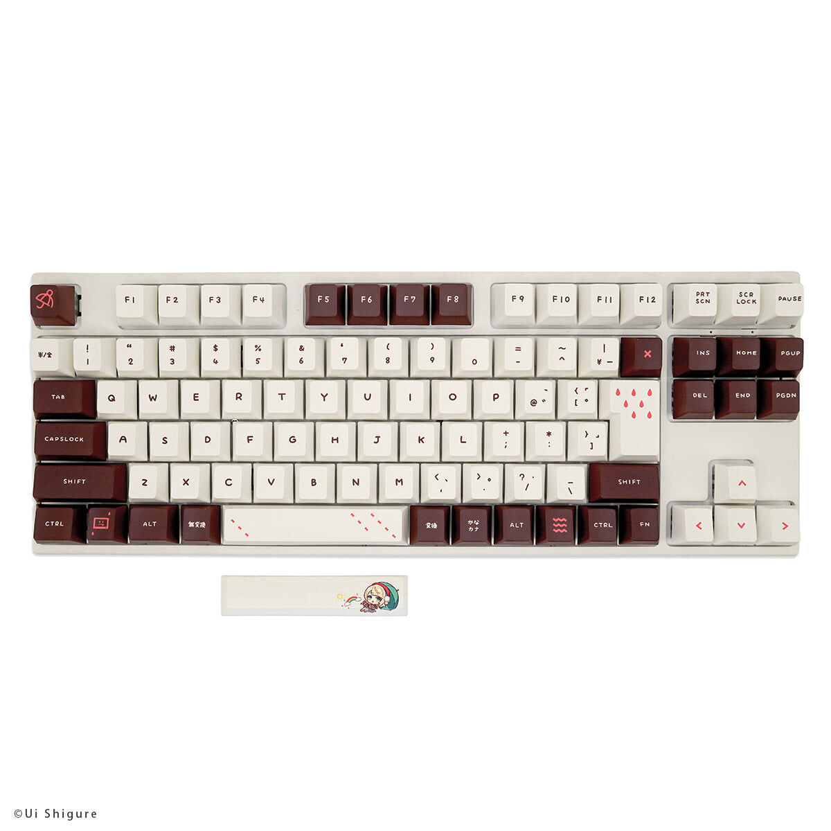 「ACG.GO」「VTuber」時雨羽衣 しぐれうい × ふもコレ Keyboard 日本語配列 VARMILO