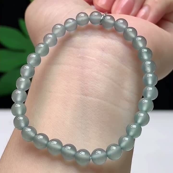 翡翠冰藍水手串 (5.6mm直徑),天然翡翠A玉, 緬甸玉, Jade, Jadeite