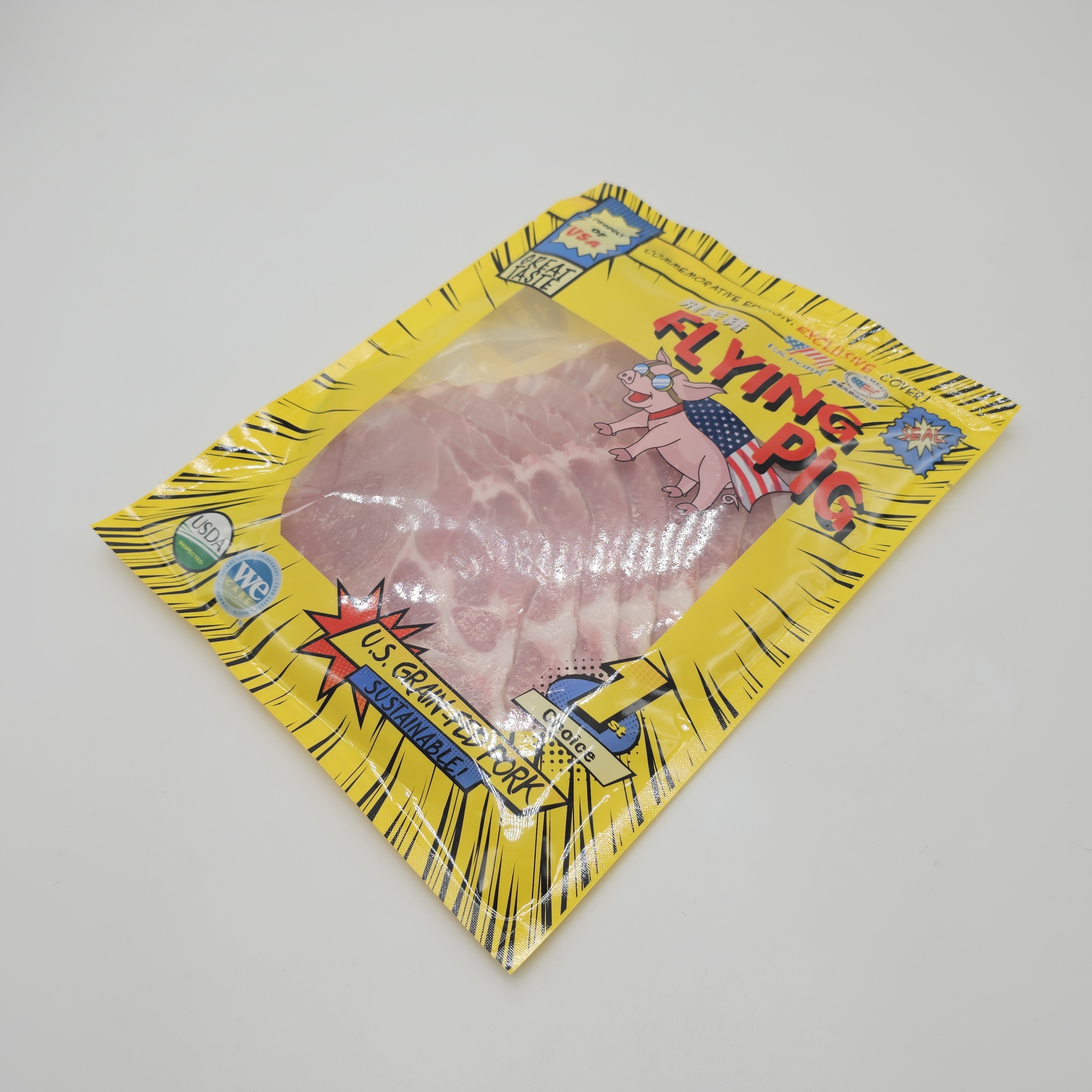 美國飛天豬豬梅片 豬梅火鍋片 無激素  200G  (急凍-18°C)