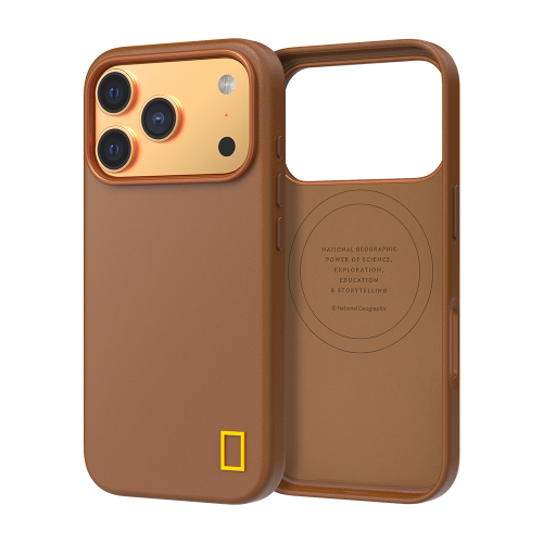 National Geographic - Magsafe Leather Clear - iPhone 17 Case 國家地理貼身防撞皮革磁吸手機保護殼