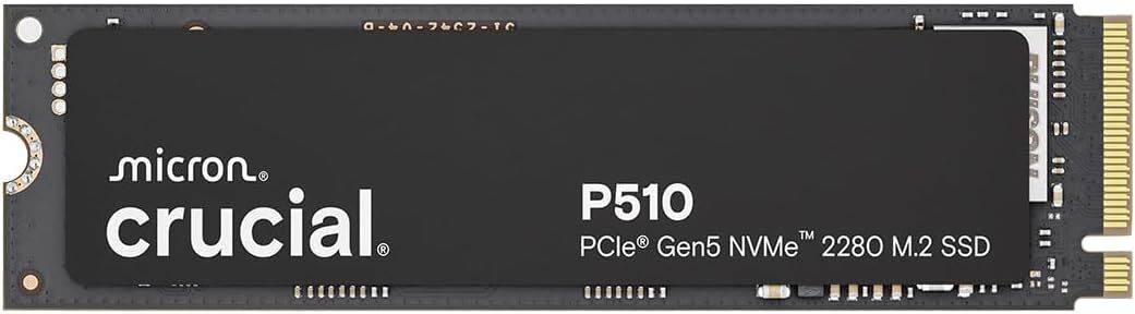 Crucial P510 PCle Gen5 NVMe 2280 M.2 SSD
