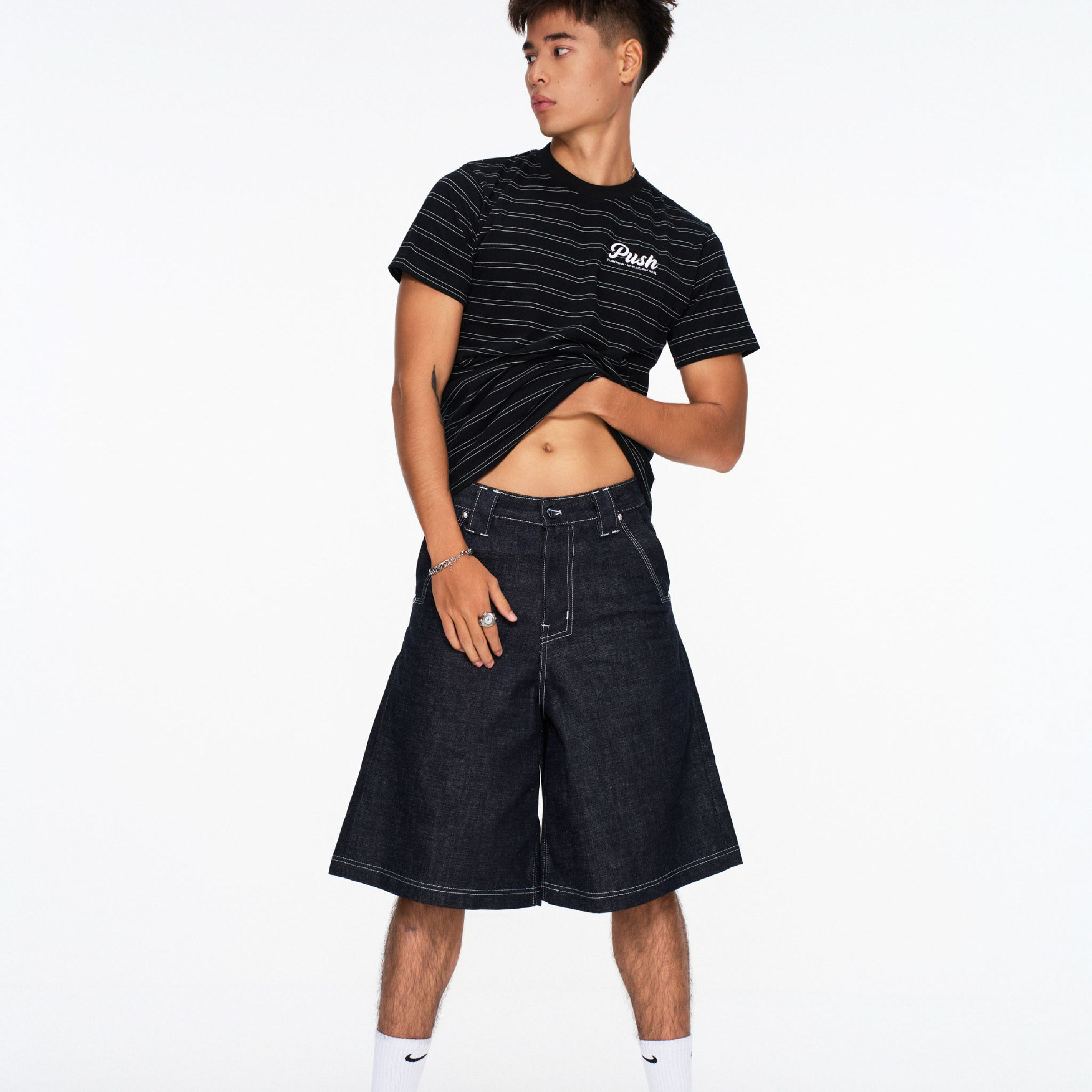 PUSH PUSH Stripe Tee 條紋短Tee