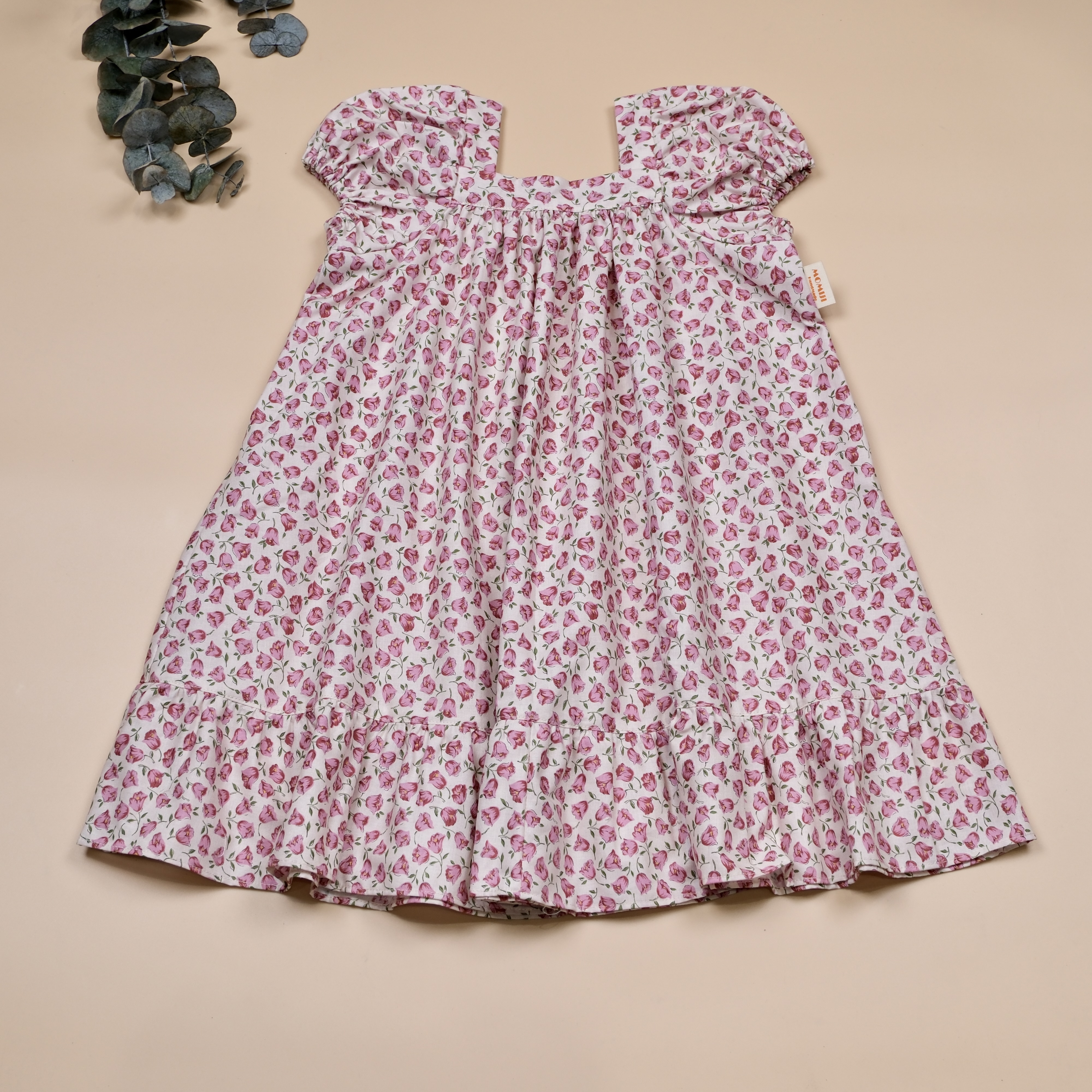 ✾ 紅暄花影 ✾ 方領絮語包袖洋裝