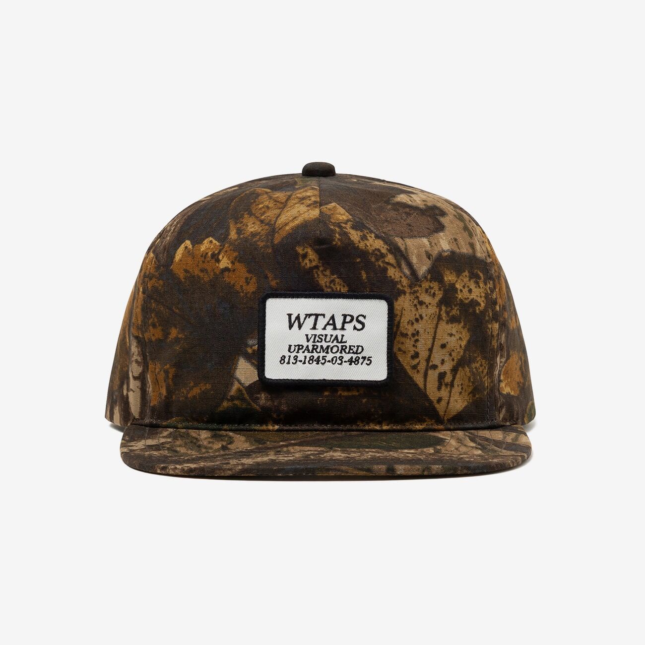 -(B05)-WTAPS MILITIA 02 / CAP / COTTON. RIPSTOP. TEXTILE 落葉 軍事風 六分割帽 藍色/橄欖褐色-252HCDT-HT08