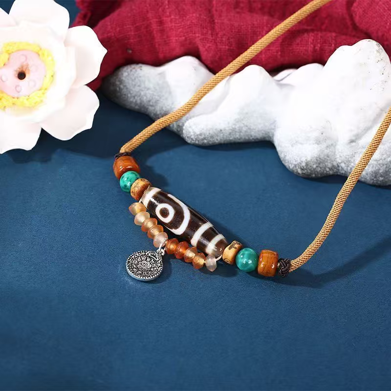 KKDU0704067 两眼天珠项链