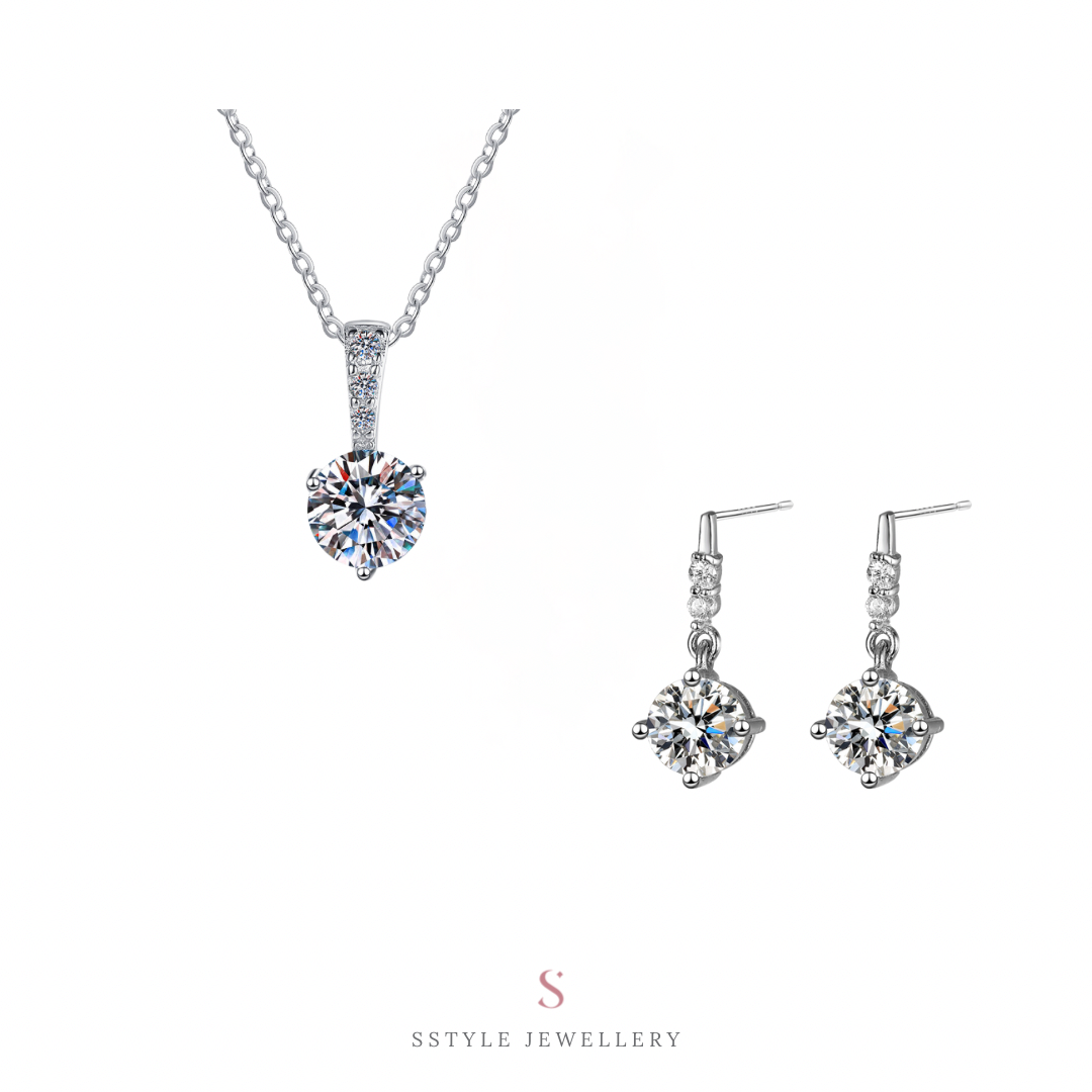 Avery + Layla necklace earrings set