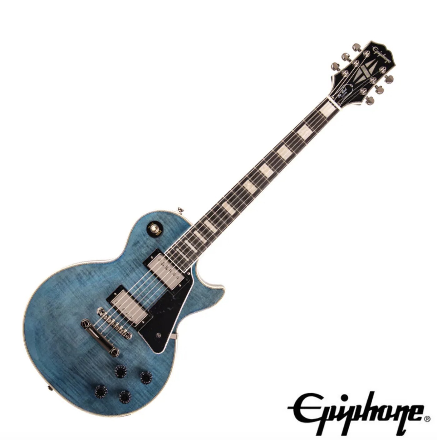Epiphone Epiphone CUSTOM FIGURED TBL 藍色虎紋限量版電吉他 — 三峽吉他 / Bass