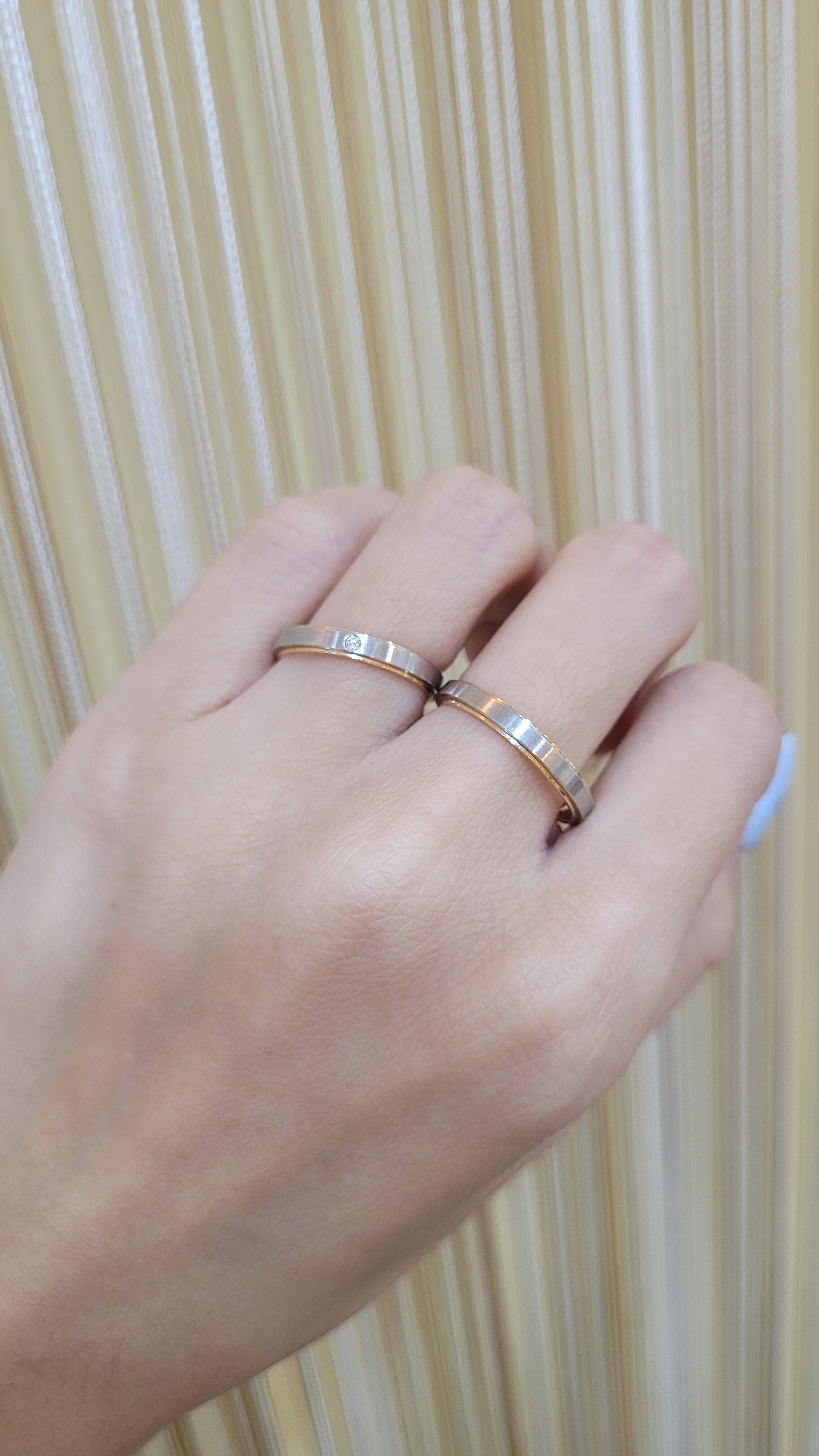 Viaggio Romantico - SIENA 鉑金 (Pt900)/ 18K 玫瑰金 結婚戒指