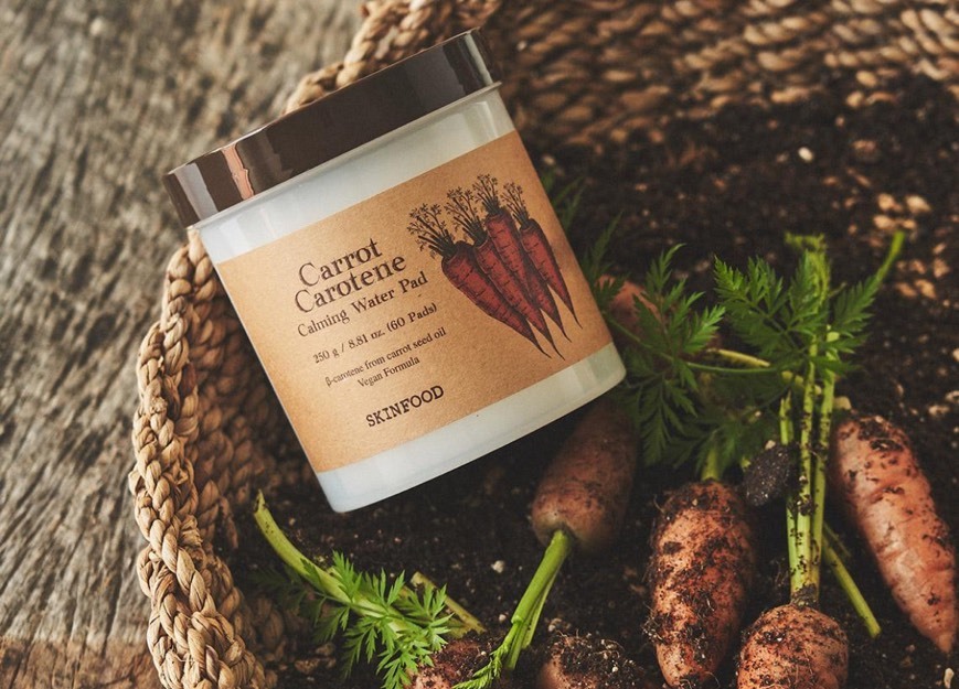 韓國 SKINFOOD 胡蘿蔔棉片 韓紹希推薦
