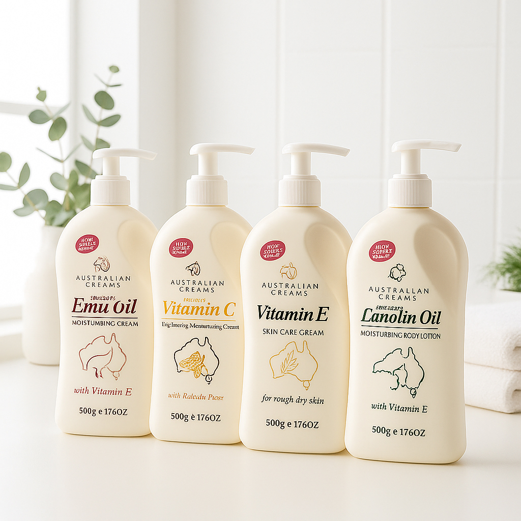 澳洲 G&M 保濕 護膚 乳霜 500g 綿羊 / 鴯鶓 / 維他命C / 維他命E