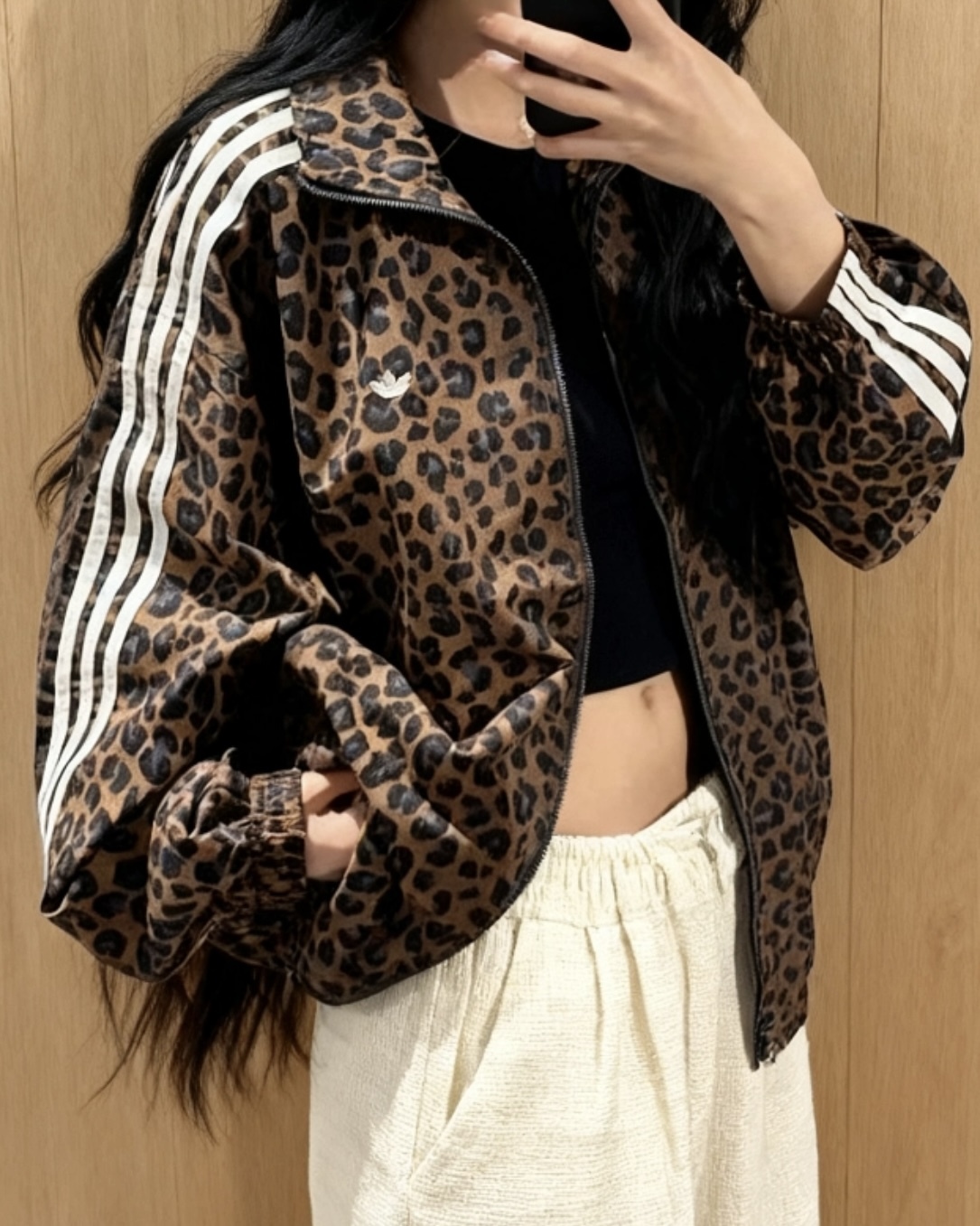 <豹券了🥹>Adidas OG Firebird 立領 夾克外套 豹紋