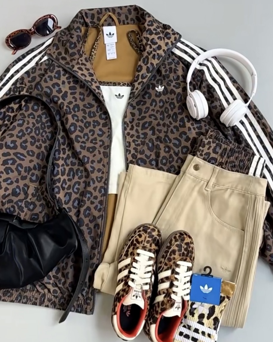 <豹券了🥹>Adidas OG Firebird 立領 夾克外套 豹紋