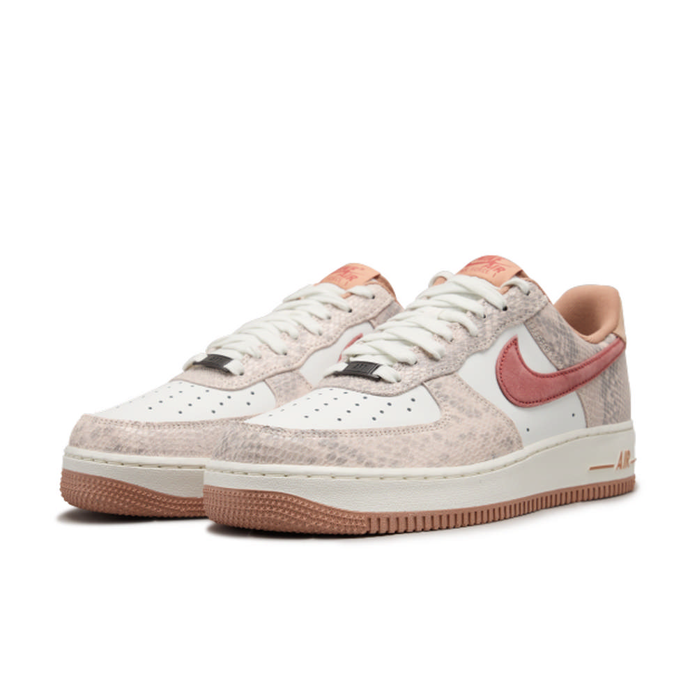Nike Air Force 1'07 LV8 白粉色 蛇紋 休閒鞋 HF2898100