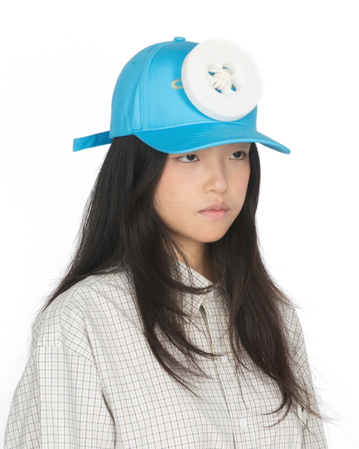 chöke 大鈕扣帽 (水藍)