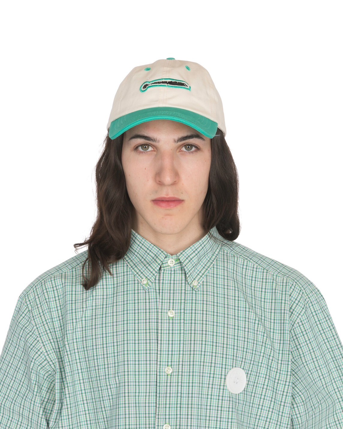 chöke 中扣眼帽 (米綠)