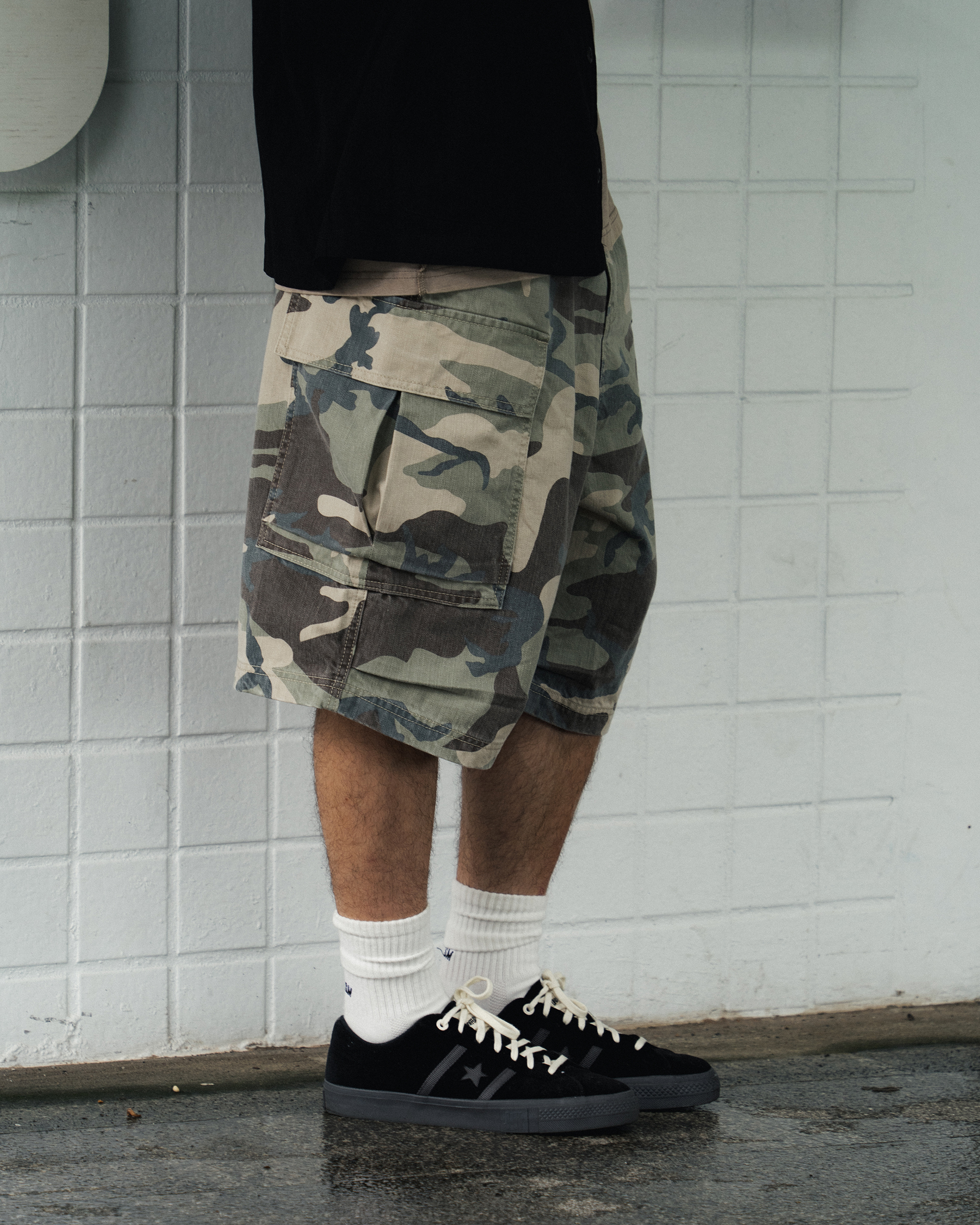 IDEALISM IDE Cargo Jorts 摺袋 五分褲 短褲 迷彩 單寧