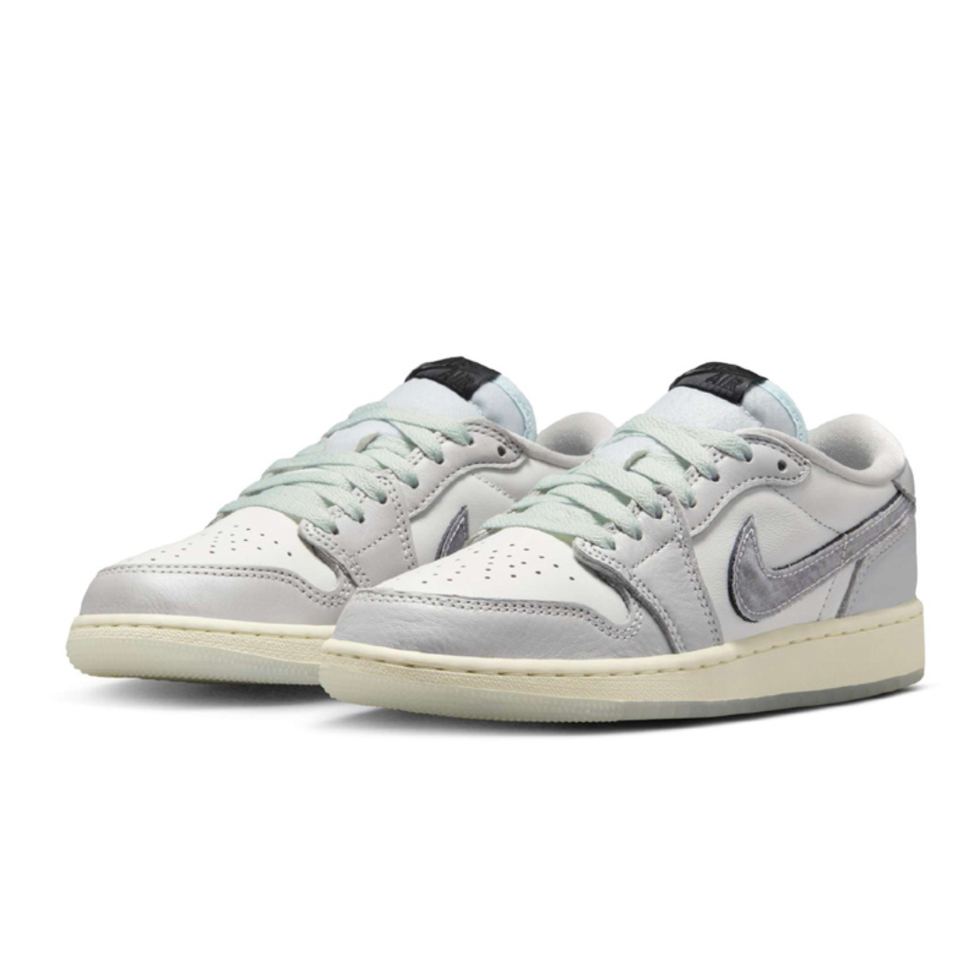 NIKE AIR JORDAN 1 AJ1 "LNY" 灰白綠 蛇年限定 大童 女鞋 HF3207-100