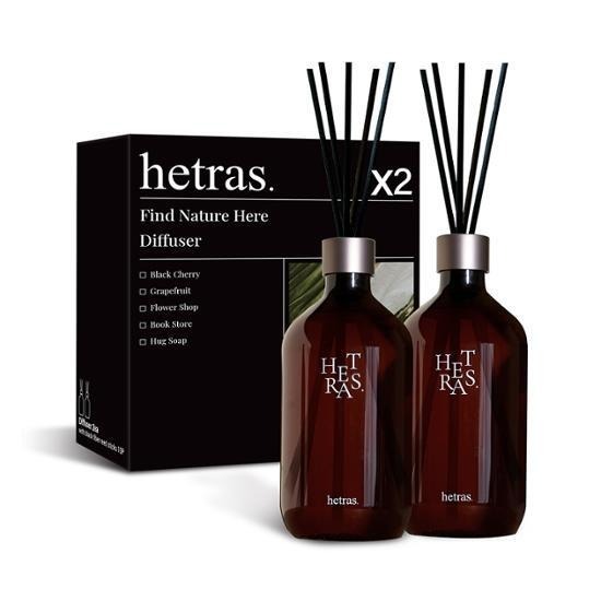 (4625) Hetras Premium Diffuser - 高級擴香器 2 件裝 (500ML x2) (15款可選)