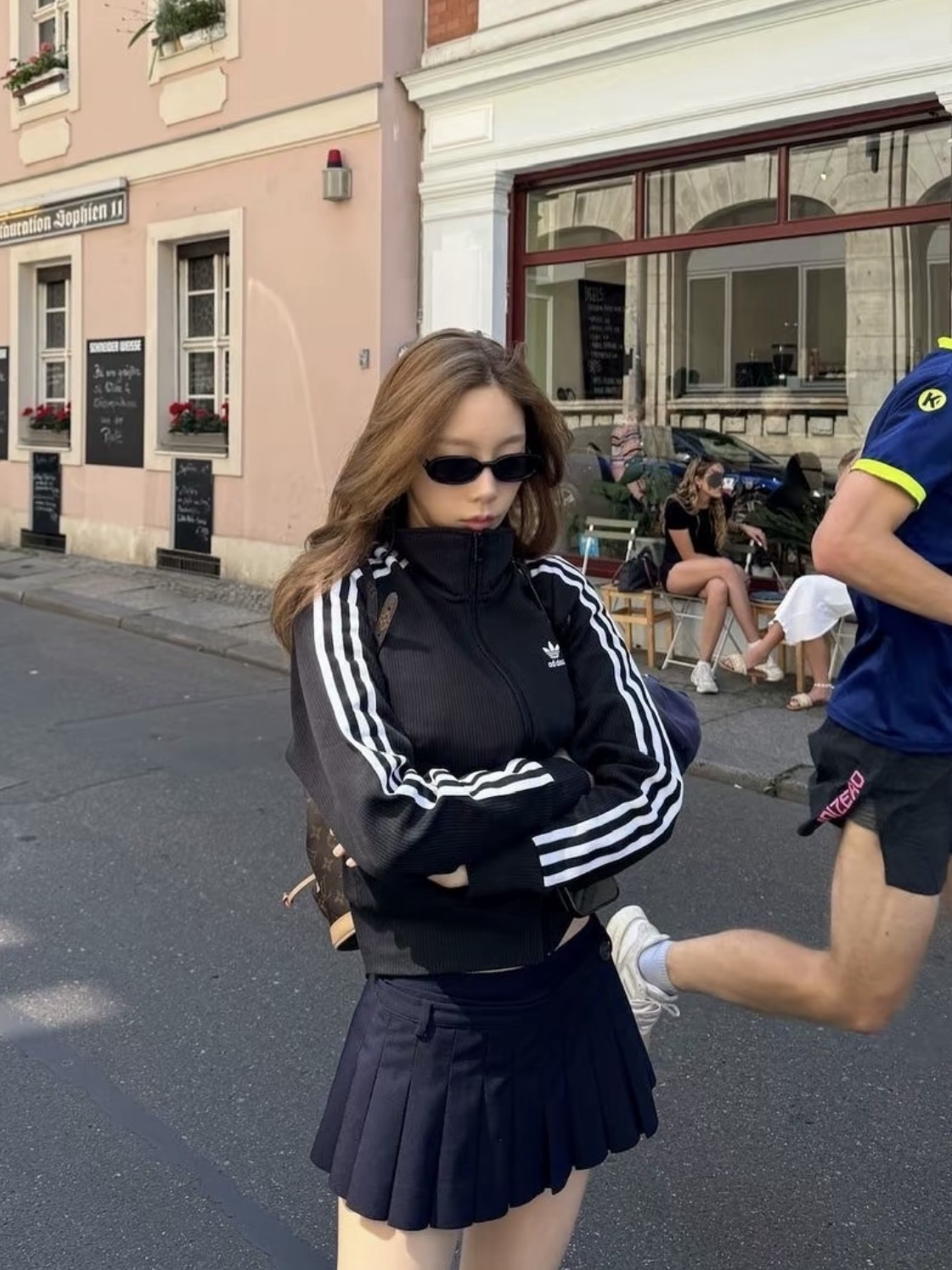 Adidas Originals 針織 短版外套 立領 2色 JENNIE同款