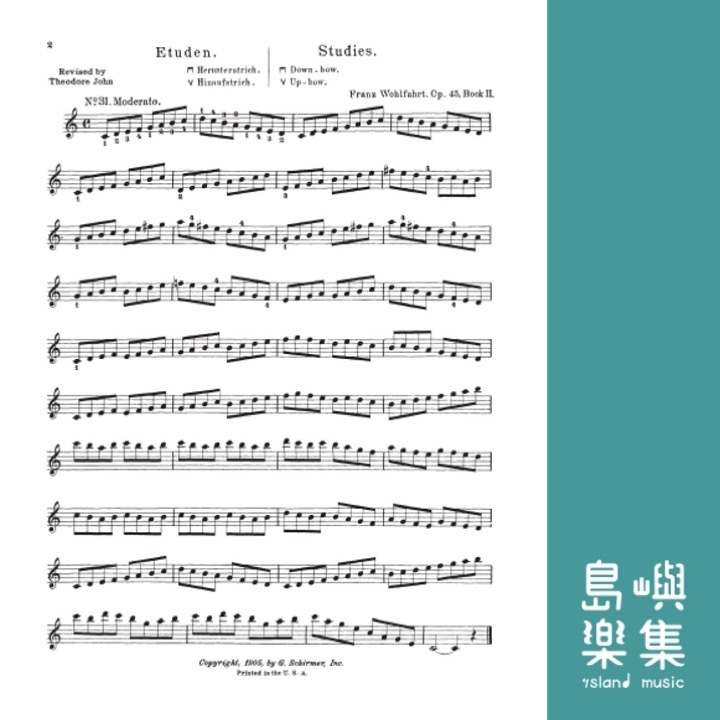 Wohlfahrt – 60 Studies, Op. 45 – Book 2 | Schirmer Library of Classics Volume 839 | Violin Method