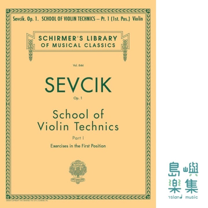 School of Violin Technics, Op. 1 – Book 1 | Schirmer Library of Classics Volume 844 | Violin Method