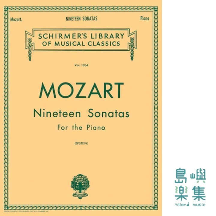 Mozart 19 Sonatas For the Piano | Schirmer Library of Classics Volume 1304