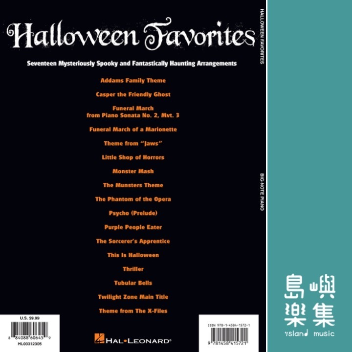 Halloween Favorites | Big Note Songbook
