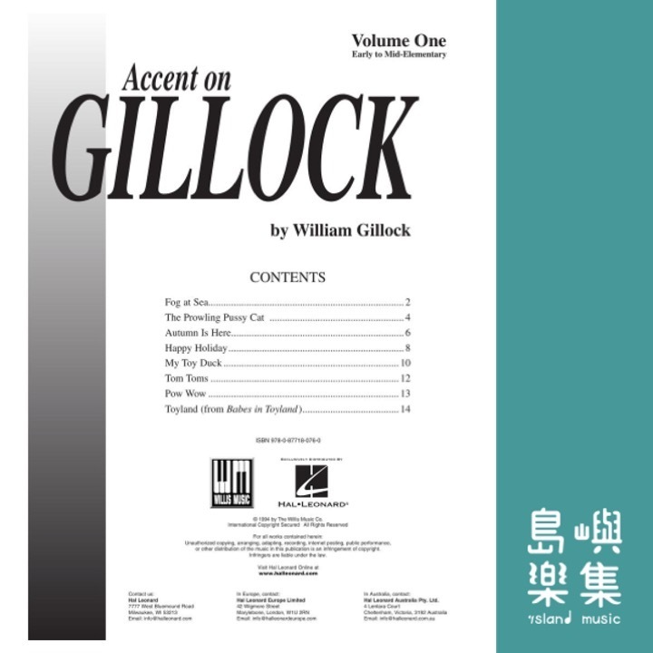 Accent on Gillock Volume 1 | National Federation of Music Clubs 2024-2028 Selection | Early to Mid-Elementary Level