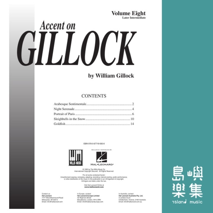 Accent on Gillock Volume 8 | Later Intermediate Level