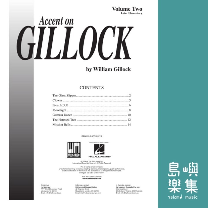 Accent on Gillock Volume 2 | Mid to Later Elementary Level