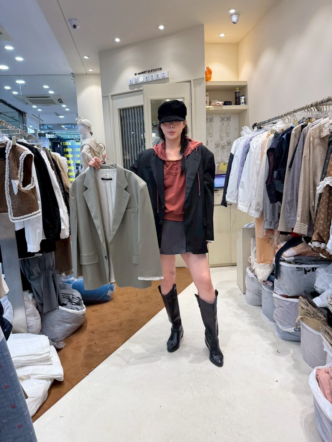 EM5039 Oversize精緻西裝外套(3個內袋)