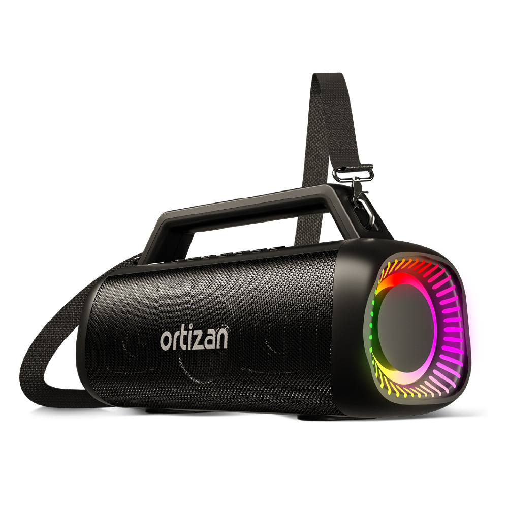 【ortizan】M12 Powerful Deep Bass Speaker | 60W Immersive Stereo IPX7 Waterproof