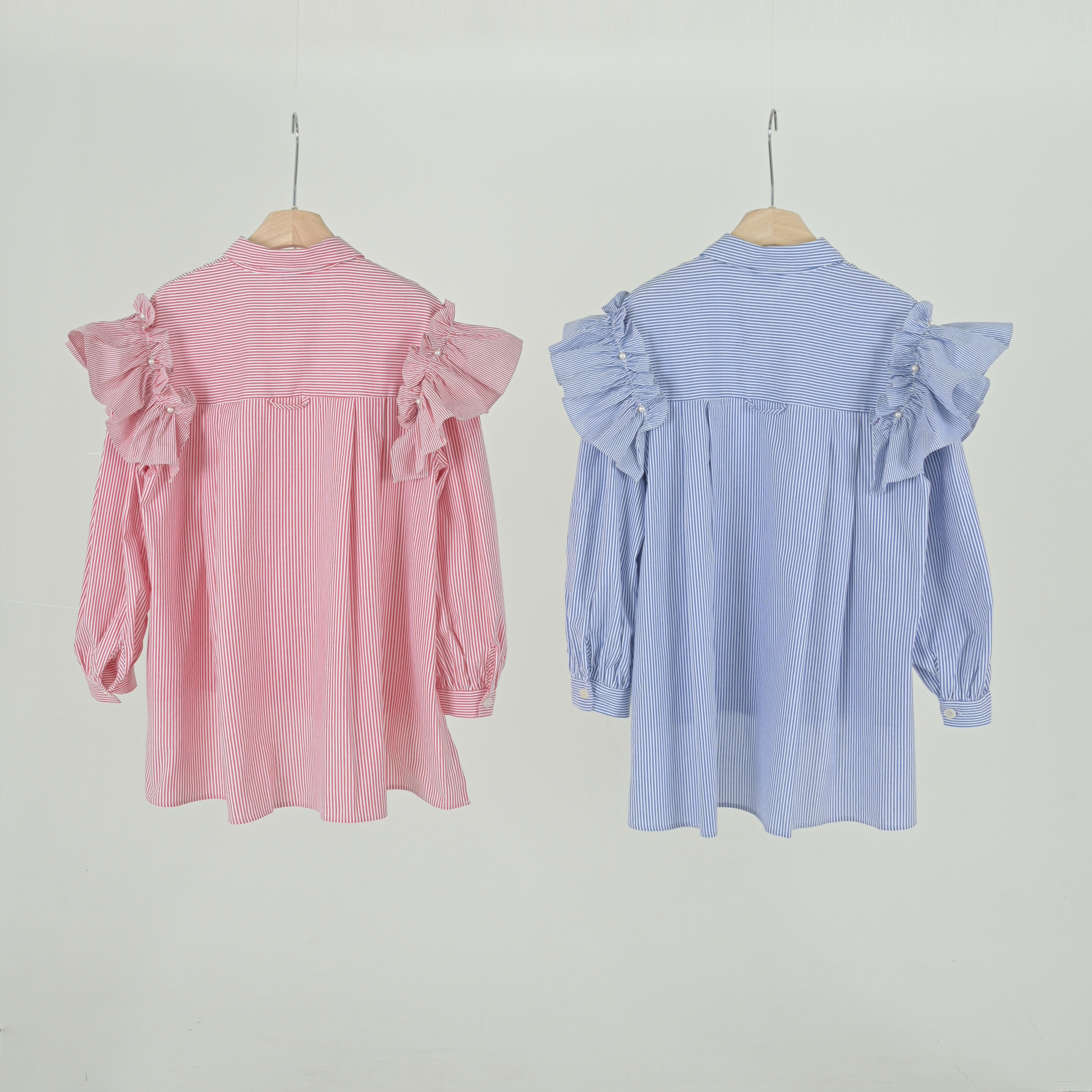 Rumba 珍珠 Ruffle Shirt