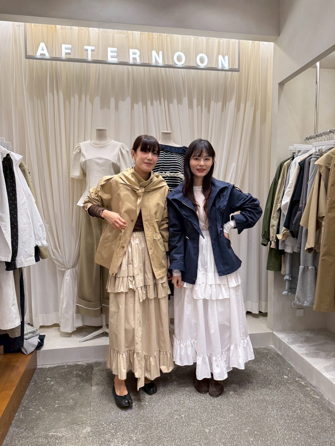 AF5001 企領拉鏈束腰抽繩外套