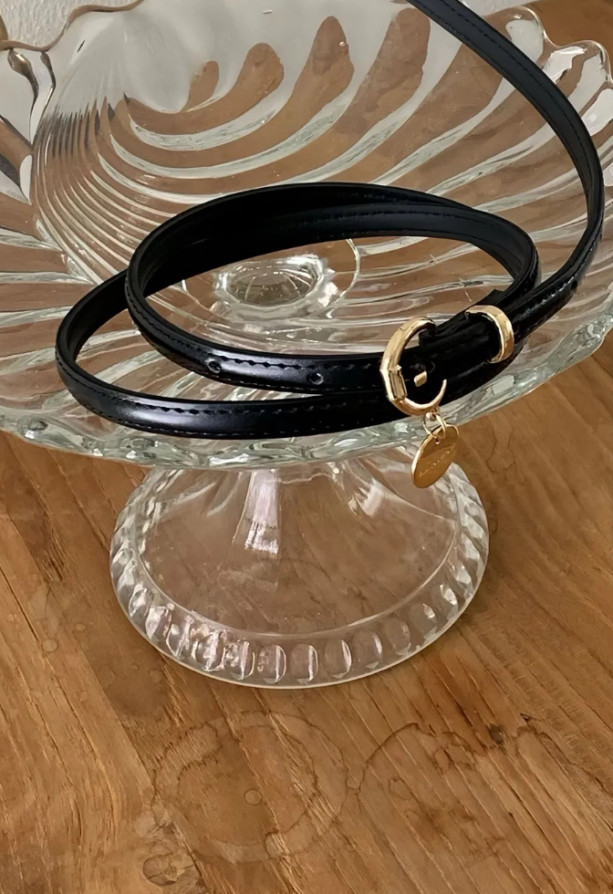 #228AB002 魔鬼細節 小圓牌幼皮帶